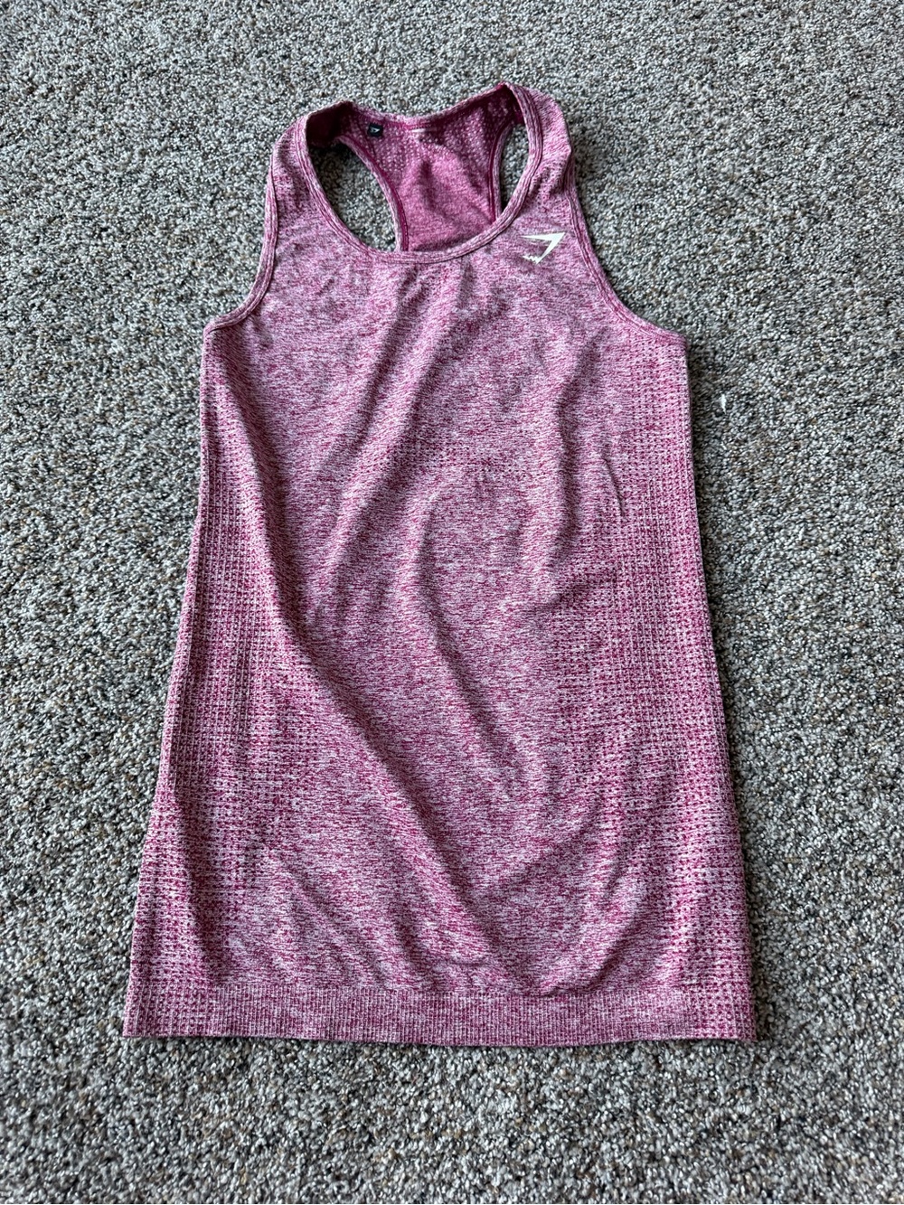 Gymshark Seamless Racerback Tank Top Pink Marl Women's Small Be A Visionary